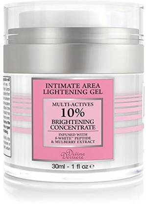 DIVINE DERRIERE Intimate Skin Lightening Gel For Body, Face, Bikini And Sensitive Areas - Skin Whitening Cream Contains Mulberry Extract, Arbutin, B-White Peptide 30Ml/1 Oz.
