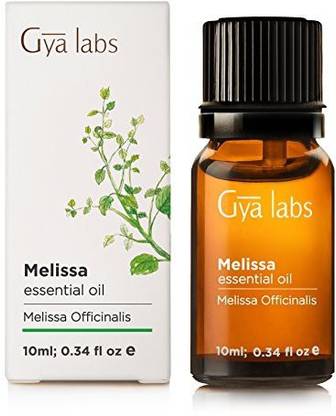 Gya Labs Melissa (Lemon Balm) Essential Oil 10 Ml - 100% Pure, Undiluted, Organic, Natural & Therapeutic Grade For Aromatherapy, Skin And Relaxation -