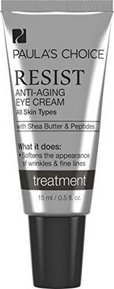 Paula's Choice Resist Anti Aging Eye Cream With Shea Butter & Peptides Face Cream For Fine Lines & Wrinkles Around The Eye 1 0.5 Oz Tube