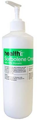 healthE Sorbolene Cream With 10% Glycerin Suitable For Dry Skin, Itchy Skin And Sensitive Skin (500Ml Pump Bottle)