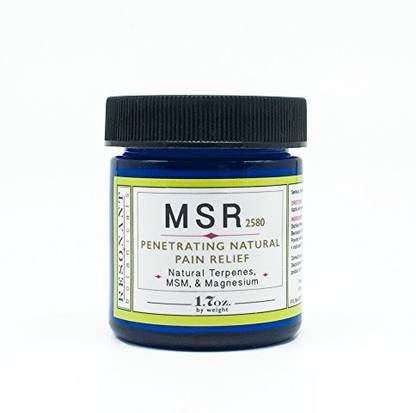 Generic Resonant Botanicals Msr 2580 Pain Relief Lotion 1.7Oz- Natural And Organic Based Product-Scented With Essential Oils And Terpenes - For Tissue Inflammation-Bone And Joint Pain - By