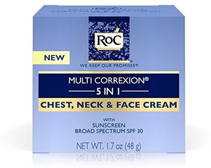 Generic RoC Multi Correxion 5 In 1 Anti-Aging Chest, Neck And Face Cream With Spf 30, Moisturizing Cream Made With Vitamin E, 1.7 Oz