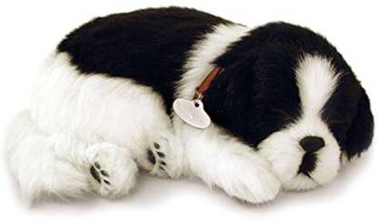 Perfect Petzzz The Original Breathing Pet Border Collie Puppy New Huggable Soft Version Plush Toy Gift Bundle
