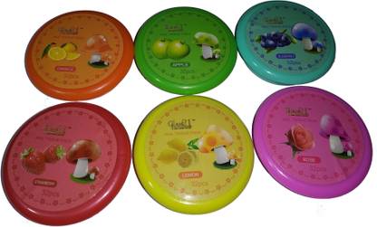Glam21 Nail Paint Remover Pads, Wet Wipes (Nail Polish Reducer) Multi Flavor Pack Of 6
