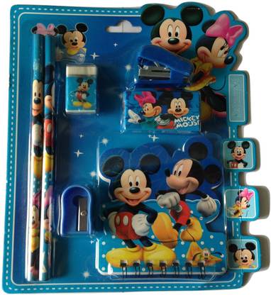FUNCART Mickey Mouse Stapler Stationery Set School Set