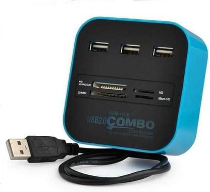 Freya 2.0 Combo Hub All In One with 3 ports for SD/MMC/M2/MS Multi Card Reader USB Adapter DOCKING STATION