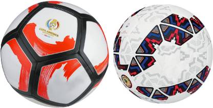 SportsCorner Pitch + Cachana America (Pack of 2) Football - Size: 5