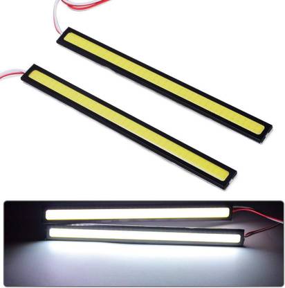 RHONNIUM ® 2X 8000K 70SMD White & Amber Auto COB LED Waterproof DRL Daytime Running Turn Signal Light Headlight Fog Lamp Car Fancy Lights