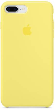 Midkart Back Cover for iPhone 7 Plus / 8 Plus / 7+ / 8+ Yellow Silicone Case with Anti Scratch Inner Micro-fabric