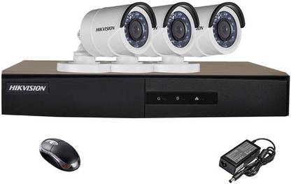 HIKVISION HIKVISION DS-7B04HGHI-F1 OR DS-7204HGHI-F1 4CH BLACK DVR,DS-2CE1ACOT-IRP OPR DS-2CE1ACOT-IRP/ECO BULLET CAMERA 720P RESOLUTION CAMERA. Security Camera