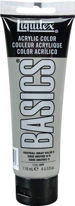 Liquitex BASICS Acrylic Paint 4tube, Neutral Gray