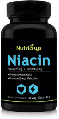 Nutriosys Niacin - 25mg,Veg Capsules