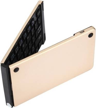 Suroskie Portable Mini Bluetooth Wireless Foldable Keyboard Bluetooth Standard Multi-device Keyboard