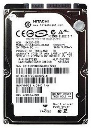 Hitachi sata 250 GB Laptop Silver mSATA Internal Hard Disk Drive (HDD) (hl250gb)