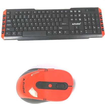 PRODOT TLC-107+175 2.4Ghz Multimedia Wireless Keyboard and Mouse Combo Compact and Portable for PC, Laptop, Desktop, Android TV and Smart TV Wireless Standard Desktop Keyboard Compatible with Desktop, Laptop, Mac