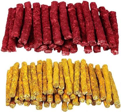 THE DDS STORE Dog Chew Stick Combo 500 Gms Chicken + 500 Gms Mutton Flavours Chicken, Mutton Dog Chew
