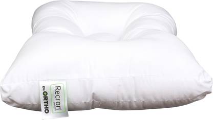 RECRON CERTIFIED Polyester Fibre Solid Orthopaedic Pillow Pack of 1