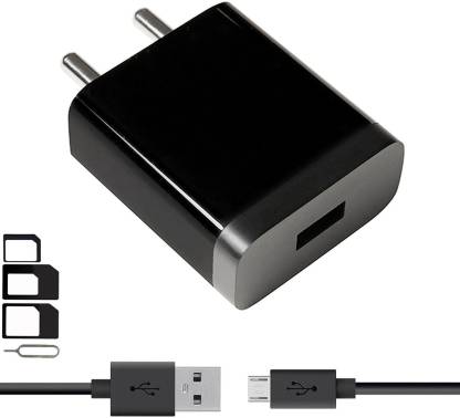 ShopReals Wall Charger Accessory Combo for Xiomi, Mi, Xiaomi Redmi 5A, Xiaomi Redmi Note 4, Xiaomi Redmi 4A, Xiaomi Redmi Y1 Lite, Xiaomi Redmi 4, Xiaomi Redmi Note 3, Xiaomi Mi4, Xiaomi Mi4i, Xiaomi Mi3, Xiaomi Redmi 2, Xiaomi Redmi 3s Prime, Xiaomi Redmi 2s Prime Charger With 1 Meter Micro USB Charging Data Cable And SIM Adapter