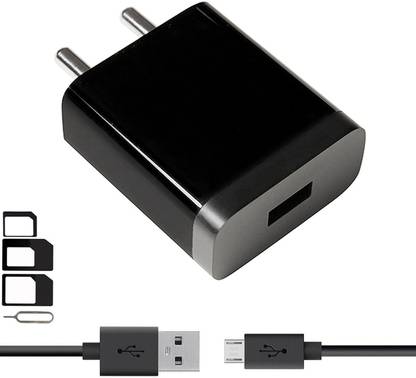 ShopReals Wall Charger Accessory Combo for Alcatel Pixi 4 6, Alcatel Pixi 4, Alcatel One Touch Flash 2, Alcatel J636D Plus, Alcatel One Touch Flash mini 4031D, Alcatel Glory 2T OT-4005D Charger With 1 Meter Micro USB Charging Data Cable And SIM Adapter