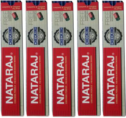 NATARAJ CHECKING PENCILS FOR BOLD AND NON-ERASABLE MARKING Pencil