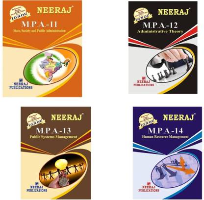 IGNOU Master Of Arts In Public Administration (MPA) 1st Year Combo Of Four Books MPA-11,MPA-12,MPA-13,MPA-14 In English Medium Including Solved Question Papers ( Paper Back,English, Expert Panel Of Neeraj Publication)