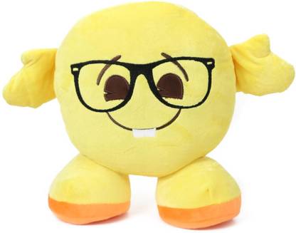 My Baby Excels Standing Emoji Nerd Face Plush 30 cm  - 30 cm