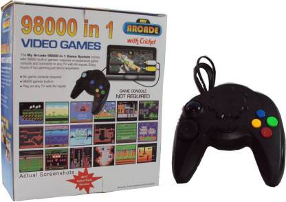  98000 IN 1 Video Game Pad Built In TV Game Direct AV Inputs Shooting, Puzzle, Racing, Action Etc Limited Edition