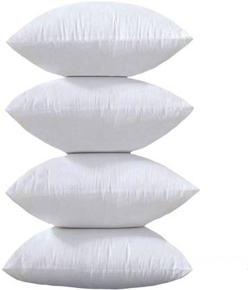 Alemah Microfibre, Polyester Recron Polyfill Filler Throw Pillow Pack of 4