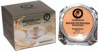 COLORS QUEEN Mousse Matte Super Light Anti Age Waterproof Primer With Matte Foundation