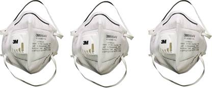 3M Pack Of 3 9004 V Anti pollution White