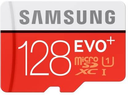 SAMSUNG MB-MP128A Evo plus 128 GB SDXC Class 10 90 MB/s  Memory Card Compatible with Mobile