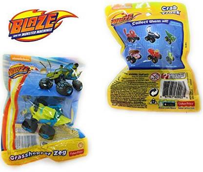 FISHER-PRICE NEW! Blaze and the Monster Machines Mini Vehicle - GRASSHOPPER ZEG