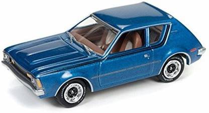 Round 2 1972 AMC Gremlin, Jet set Blue Poly - JLCG007/12A 1/64 Scale Diecast Model Toy Car