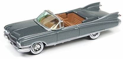 Round 2 1959 Cadillac Eldorado Convertible, London Gray Poly - JLCG007/12B 1/64 Scale Diecast Model Toy Car