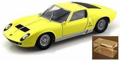Motormax Lamborghini Miura P 400 S Yellow 1/24 Diecast Model Car By Motormax