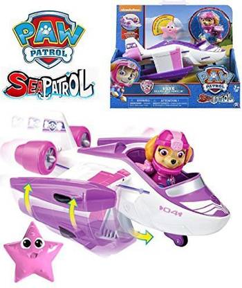 SPIN MASTER PAW Patrol Sea Patrol - Skye's Transforming Sea Patrol Vehicle with Bonus Sea Friend - Transforms from Watercraft to Plane