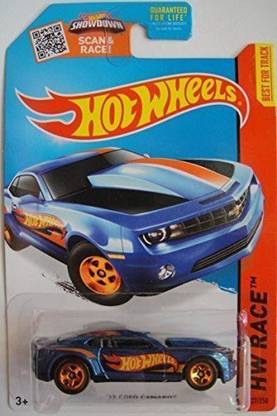 HOT WHEELS , 2015 HW Race, '13 Copo Camaro [Blue] Die-Cast Vehicle #127/250