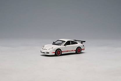 AUTOart 2004 Porsche 911 GT3 RS, White w/ Red Stripes - 28031 1/64 Scale Diecast Model Toy Car