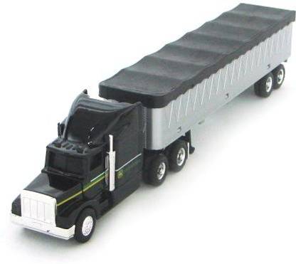 Generic Ertl John Deere With Grain Trailer, 1:64 Scale