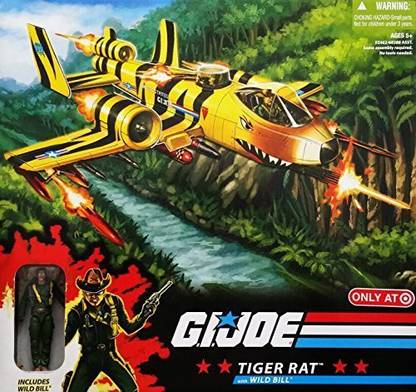 G.I. Joe G.I. Joe 25th Anniversary Exclusive Tiger Rat VTOL Fighter Plane with Wild Bill Action Figure