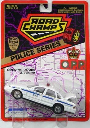 Road Champs 1:43 Police Series O.P.P. Police Car Die Cast Collectible Car MOC