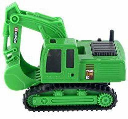 Showcasts Excavator Heavy Construction Machine, Green 2188D - Model Toy Car But No Box