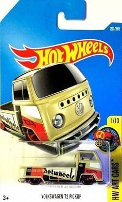 HOT WHEELS 2017 HW Art Cars Volkswagen T2 Pickup 201/365, Tan