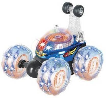 Liberty Imports LIB101 Invincible Tornado - Remote Control Turbo Twister RC Stunt Car with Lights and Sound (Blue)
