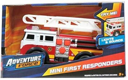 Adventure Force Mini First Responders Fire Engine with Ladder Lights & Sounds