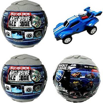 Generic Rocket League Mini Pull-Back Racer Car Mystery Ball Set of 3 - With Possible DLC Code