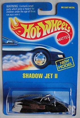 HOT WHEELS HOT WHEELS NEW MODEL, CHROME SHADOW JET II #246 ALL BLUE CARD