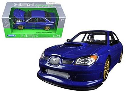 Generic Welly Subaru Impreza WRX STI 1/24 Scale Diecast Model Replica Car Blue