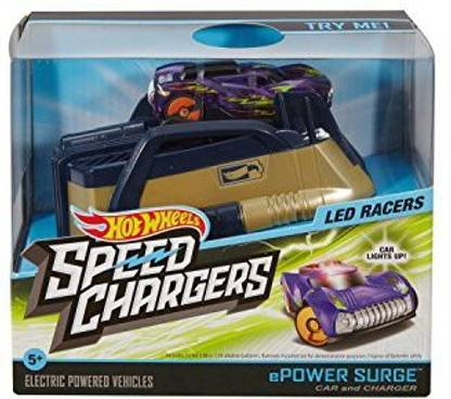 HOT WHEELS Speed Chargers LED Racers ePower Surge - Car and Charger