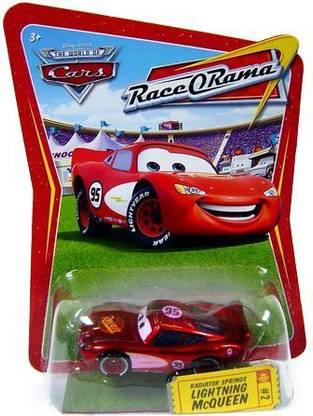 Mattel Toys Disney / Pixar CARS Movie 1:55 Die Cast Car Series 4 Race-O-Rama Radiator Springs Lightning McQueen (Pink Paint Variation)